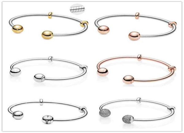 925 sterling silver rose gold moments snake chain style open bangle bracelet fit bead charm diy pandora jewelry7636661, Golden;silver
925 sterling silver rose gold moments snake chain style open bangle bracelet fit bead charm diy pandora jewelry7636661, Golden;silver
