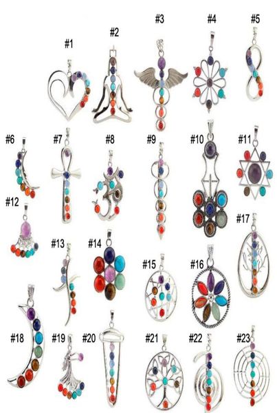 jln seven chakra reiki pendant multi styles yoga healing health amulet energy stone necklace with 18 inches brass chain5245167, Silver
jln seven chakra reiki pendant multi styles yoga healing health amulet energy stone necklace with 18 inches brass chain5245167, Silver