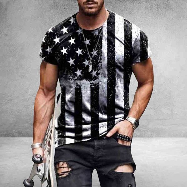men's t-shirt flag print round neck cool oversize muscle streetwear clothing tshirt men, White;black
men's t-shirt flag print round neck cool oversize muscle streetwear clothing tshirt men, White;black