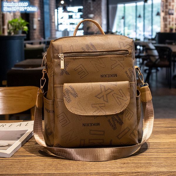 Factory wholesale ladies shoulder bag 3 colors simple, soft and light leather leisure backpack retro contrast fashion handbag flip pocket student backpacks, Yellow-314#-soft fabric
Factory wholesale ladies shoulder bag 3 colors simple, soft and light leather leisure backpack retro contrast fashion handbag flip pocket student backpacks, Yellow-314#-soft fabric
