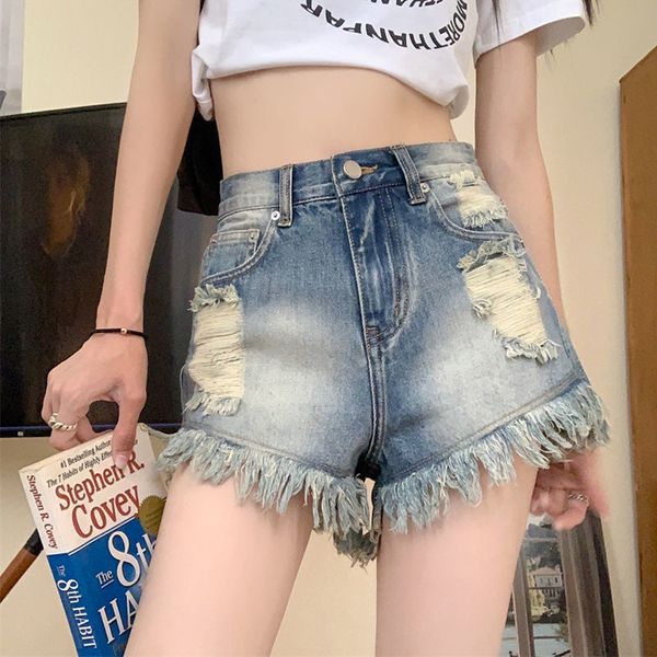 women vintage short jeans ripped cuffs plaid denim short pants for lady daily casual dress summer zipper fly high waist loose jean shorts, Blue
women vintage short jeans ripped cuffs plaid denim short pants for lady daily casual dress summer zipper fly high waist loose jean shorts, Blue