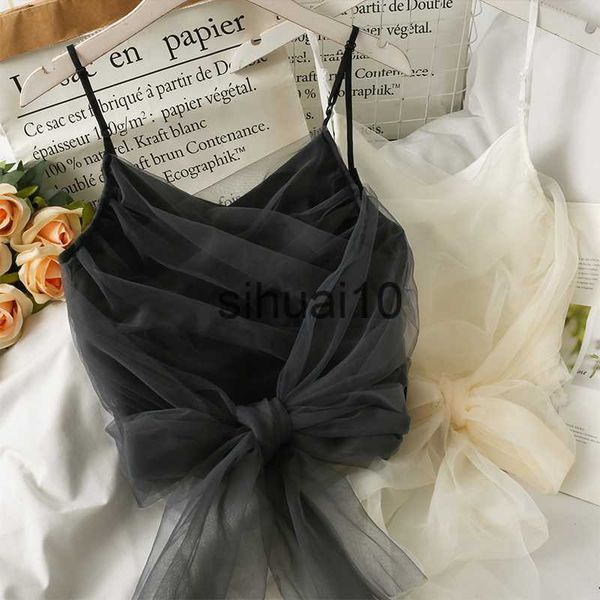 women's t-shirt 2021 summer new crop spaghetti strap tanke off shoulder sleeveless mesh stitching solid color camis for women j230627, White
women's t-shirt 2021 summer new crop spaghetti strap tanke off shoulder sleeveless mesh stitching solid color camis for women j230627, White