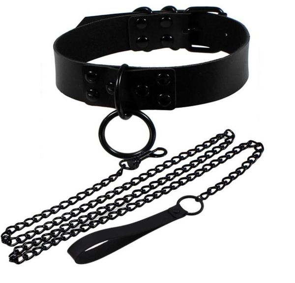 chokers fashion rivet women man dark black punk gothic alternative slave pu leather traction rope chain bondage necklace jewe1282553, Golden;silver
chokers fashion rivet women man dark black punk gothic alternative slave pu leather traction rope chain bondage necklace jewe1282553, Golden;silver