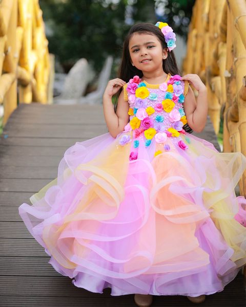 3d floral rainbow flower girls dresses for weddings ball gown pearls birthday children dress girl pageant gowns, White;blue
3d floral rainbow flower girls dresses for weddings ball gown pearls birthday children dress girl pageant gowns, White;blue