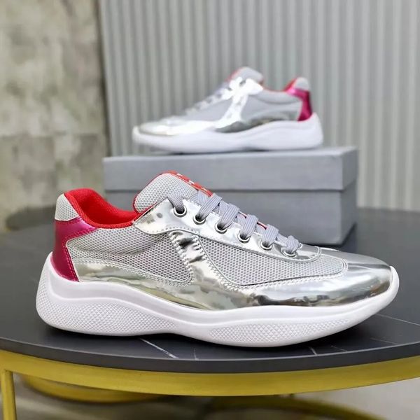 23ss brand men america cup runner sneakers shoes low mesh fabric & reflection leather trainers men's casual walking italy fashion footw, Black
23ss brand men america cup runner sneakers shoes low mesh fabric & reflection leather trainers men's casual walking italy fashion footw, Black