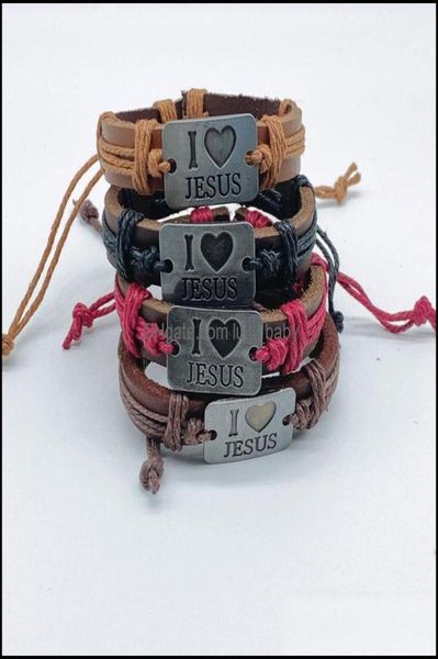 charm bracelets jewelry i love jesus leather rope handmade alloy adjustable braided bangle for men women jew dhirj4692999, Golden;silver
charm bracelets jewelry i love jesus leather rope handmade alloy adjustable braided bangle for men women jew dhirj4692999, Golden;silver