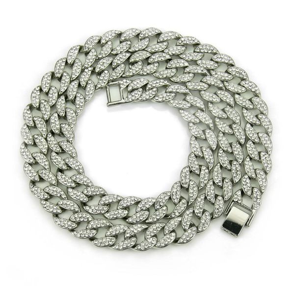 hiphop rap gold chains for men accessories full diamond cuban silver necklace double row hip hop cuba chain2883248
hiphop rap gold chains for men accessories full diamond cuban silver necklace double row hip hop cuba chain2883248