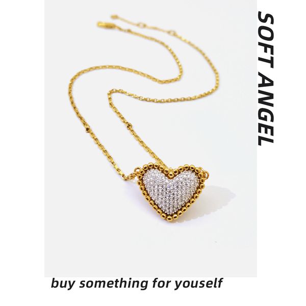 women's necklace friends love heart pendant summer rhinestone love jewelry gifts, Silver
women's necklace friends love heart pendant summer rhinestone love jewelry gifts, Silver