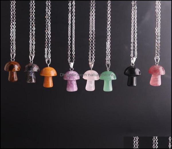 pendant necklaces pendants jewelry natural stone carving mushroom shape reiki healing crystal tiger eye rose quartz amethyst agate9022848, Silver
pendant necklaces pendants jewelry natural stone carving mushroom shape reiki healing crystal tiger eye rose quartz amethyst agate9022848, Silver