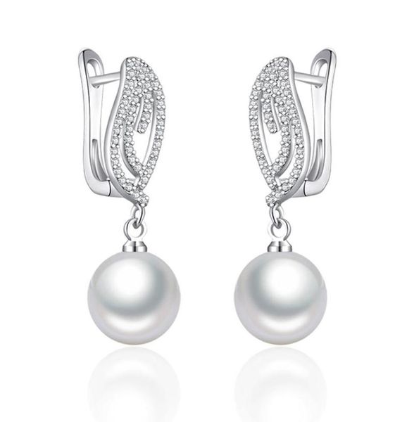 luxury 10mm pearl drop earrings cubic zirconia danging earrings with pearl women creative jewelry girls exquisite gifts3360380, Silver
luxury 10mm pearl drop earrings cubic zirconia danging earrings with pearl women creative jewelry girls exquisite gifts3360380, Silver