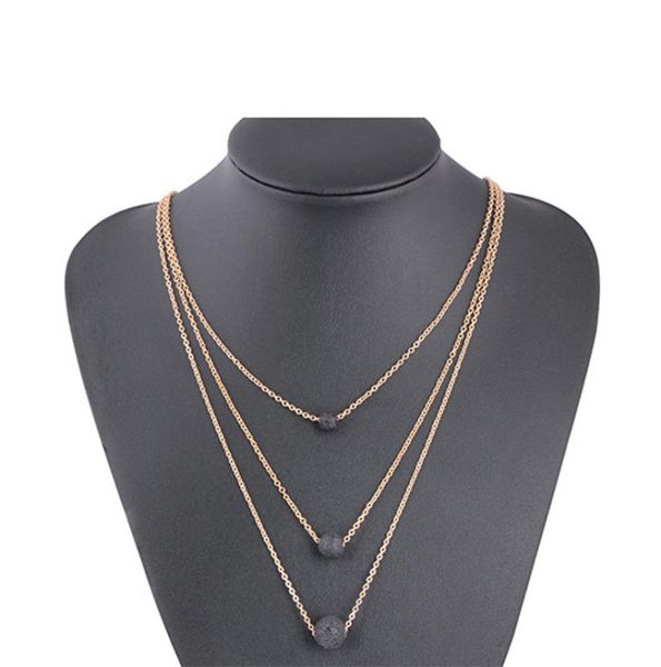 8mm black lava necklace stone beads aromatherapy essential oil perfume diffuser multilayer necklace jewelry women5615596, Silver
8mm black lava necklace stone beads aromatherapy essential oil perfume diffuser multilayer necklace jewelry women5615596, Silver