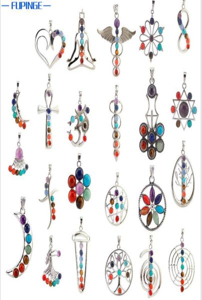 natural 7 colorful stone beads reiki chakra healing point charm pendant for crystal necklace jewelry 23 styles for choose2713595, Silver
natural 7 colorful stone beads reiki chakra healing point charm pendant for crystal necklace jewelry 23 styles for choose2713595, Silver
