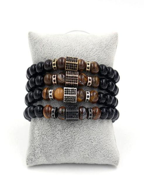 charm bracelets fashion mens matte onyx stone tiger eye combination with cubic zircon elastic stretch bracelet jewelry gift5915512, Golden;silver
charm bracelets fashion mens matte onyx stone tiger eye combination with cubic zircon elastic stretch bracelet jewelry gift5915512, Golden;silver