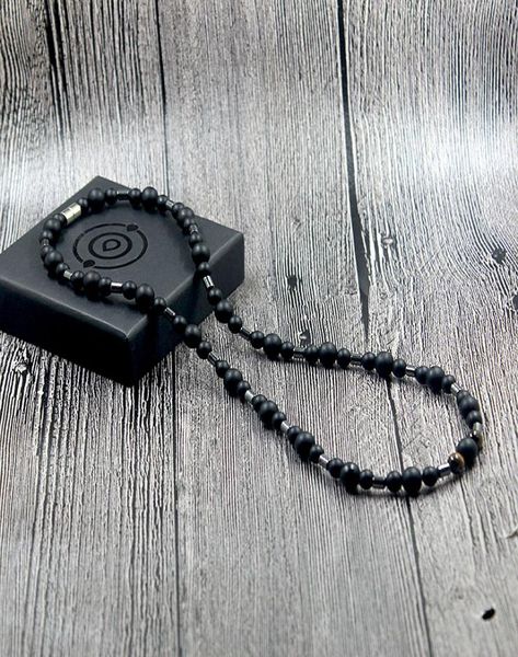 fashion classic vintage men necklace matte black natural stone choker jewelry for men and women gift nsn0162855026, Silver
fashion classic vintage men necklace matte black natural stone choker jewelry for men and women gift nsn0162855026, Silver