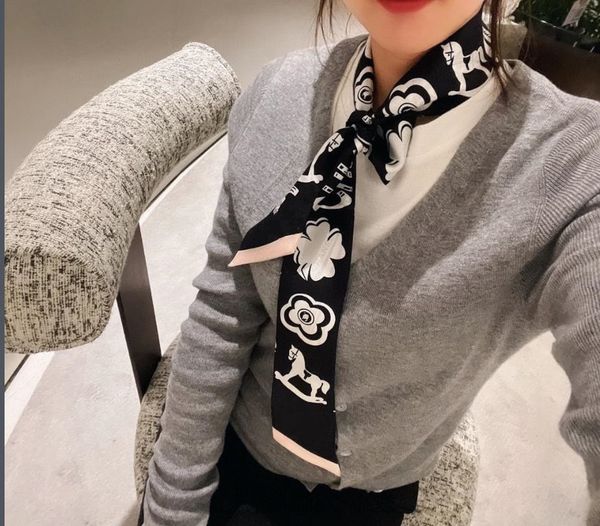 silk handbag scarf designer new women floral letter print floral silk scarves headband elegant bag ribbon small scarf tie hair handbag wrist, Blue;gray
silk handbag scarf designer new women floral letter print floral silk scarves headband elegant bag ribbon small scarf tie hair handbag wrist, Blue;gray