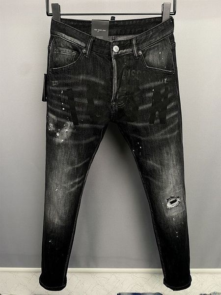 dsqpleind2 men jeans cotton denim trousers man's water wash micro elastic slimming feet casual nostalgic patch dsq pants man clothes sp, Blue
dsqpleind2 men jeans cotton denim trousers man's water wash micro elastic slimming feet casual nostalgic patch dsq pants man clothes sp, Blue