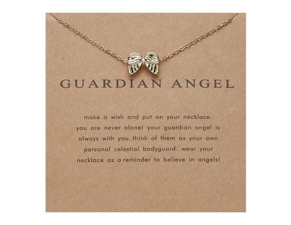 guardian angel paper card wing combine gold necklace exquisite ma039am ornaments7157601, Silver
guardian angel paper card wing combine gold necklace exquisite ma039am ornaments7157601, Silver