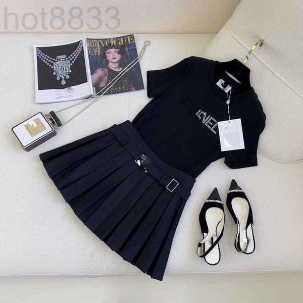 two piece dress designer summer new celebrity style diamond knitted short sleeves with 100 pleated half skirt age reducing casual set mewv, White
two piece dress designer summer new celebrity style diamond knitted short sleeves with 100 pleated half skirt age reducing casual set mewv, White