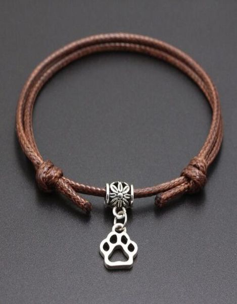 20pcs lucky paw print charms handmade red wax string cord lucky bracelets pulseras bangle for women men bracelet fashion jewelry5807506, Golden;silver
20pcs lucky paw print charms handmade red wax string cord lucky bracelets pulseras bangle for women men bracelet fashion jewelry5807506, Golden;silver