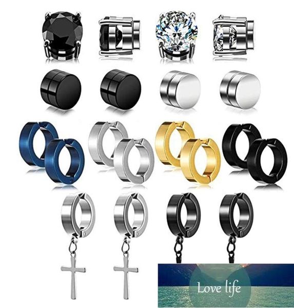 2pcs punk mens strong magnet magnetic ear stud set non piercing earrings fake cross earrings gift for boyfriend lover jewelry3616647, Golden;silver
2pcs punk mens strong magnet magnetic ear stud set non piercing earrings fake cross earrings gift for boyfriend lover jewelry3616647, Golden;silver