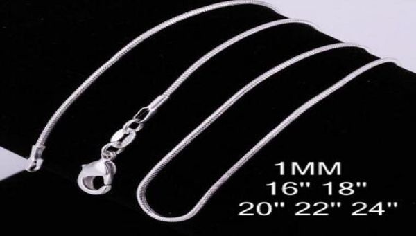 1mm 1624 inches 925 sterling silver snake chain necklace fashion jewelry snake necklace 3756771
1mm 1624 inches 925 sterling silver snake chain necklace fashion jewelry snake necklace 3756771