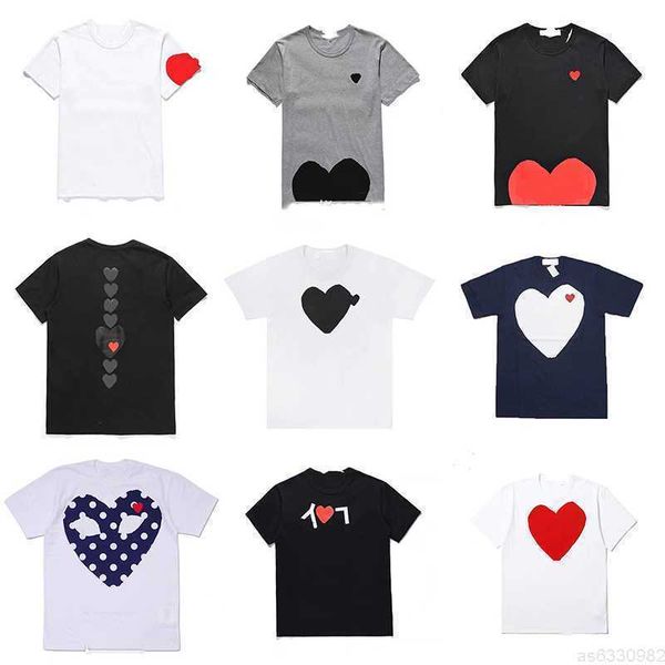 fashion brand mens play t shirt designer hearts casual womens des badge garcons pure cotton t-shirt w9t2by, White;black
fashion brand mens play t shirt designer hearts casual womens des badge garcons pure cotton t-shirt w9t2by, White;black