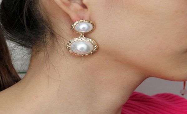 women fashion jewelry vintage metal punk earrings golden silver color big simulated pearl stud earrings6135141
women fashion jewelry vintage metal punk earrings golden silver color big simulated pearl stud earrings6135141