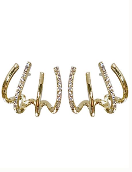 14k gold plated claw earrings cuff for women earrings that looks like multiple piercings illusion stud earring four claw earrings4471643, Silver
14k gold plated claw earrings cuff for women earrings that looks like multiple piercings illusion stud earring four claw earrings4471643, Silver