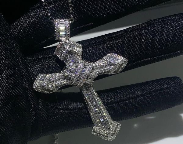 new choucong luxury jewelry 925 sterling silver pave white z cz diamond gemstones cross pendant wedding women necklace for men3745269
new choucong luxury jewelry 925 sterling silver pave white z cz diamond gemstones cross pendant wedding women necklace for men3745269