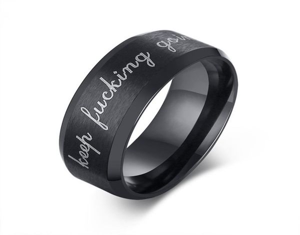 fashion diy jewelry couple rings keep fucking going stainless steel men ring band titanium silver black ring boyfriend husband5473997
fashion diy jewelry couple rings keep fucking going stainless steel men ring band titanium silver black ring boyfriend husband5473997
