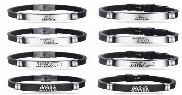 stainless steel silicone punk bracelet for men black lives matter i can039t breathe bracelet adjustable trendy wristband bracel6051858
stainless steel silicone punk bracelet for men black lives matter i can039t breathe bracelet adjustable trendy wristband bracel6051858