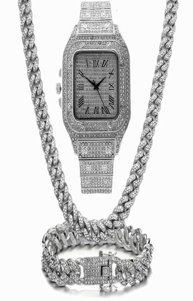 chain chains iced bling out miami cuban link rhinestone watch necklaces bracelet women men jewelry set hip hop choker3245202, Silver
chain chains iced bling out miami cuban link rhinestone watch necklaces bracelet women men jewelry set hip hop choker3245202, Silver
