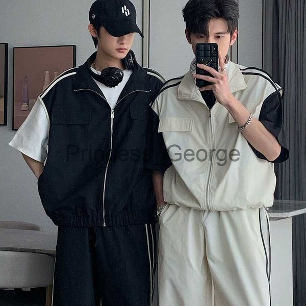men's tracksuits summer men's handsome suits fashion casual loose sportswear boys sports basketball vest shirts trousers suit male, Gray
men's tracksuits summer men's handsome suits fashion casual loose sportswear boys sports basketball vest shirts trousers suit male, Gray