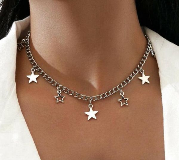 vintage punk hollow star necklace pendant clavicle chain statement choker women femme accessory hiphop collares moda bijoux5519125, Silver
vintage punk hollow star necklace pendant clavicle chain statement choker women femme accessory hiphop collares moda bijoux5519125, Silver