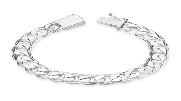 10mm square buckle side body pattern hand men039s s sterling silver plated bracelet men and women 925 silver 6900431, Black
10mm square buckle side body pattern hand men039s s sterling silver plated bracelet men and women 925 silver 6900431, Black