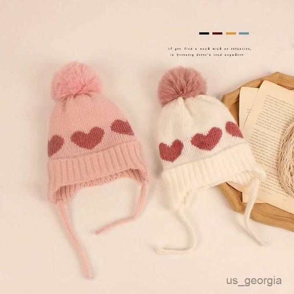 caps autumn winter baby girl hat with pompom heart pattern kids beanie caps warm knitted infant toddler bonnet hats baby accessories r230627, Blue;gray
caps autumn winter baby girl hat with pompom heart pattern kids beanie caps warm knitted infant toddler bonnet hats baby accessories r230627, Blue;gray
