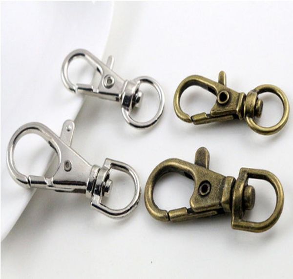 80pcs silver bronze plated metal swivel lobster clasp clips key hooks keychain split key ring findings clasps making 30mm2952635
80pcs silver bronze plated metal swivel lobster clasp clips key hooks keychain split key ring findings clasps making 30mm2952635