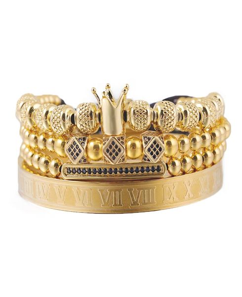 luxury royal king bracelet set copper beads cz charms stainless steel bangle macrame men bracelets bangles for men jewelry6689184, Golden;silver
luxury royal king bracelet set copper beads cz charms stainless steel bangle macrame men bracelets bangles for men jewelry6689184, Golden;silver