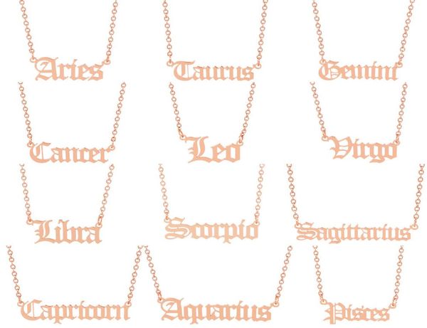 fashion stainless steel 12 constellations necklaces 3 colors twelve constellations zodiac signs women men letter pendant necklace 6294062, Silver
fashion stainless steel 12 constellations necklaces 3 colors twelve constellations zodiac signs women men letter pendant necklace 6294062, Silver