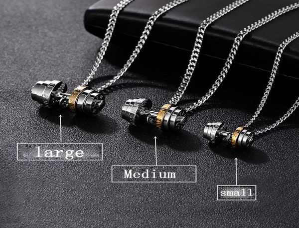 barbell steel color stainless steel necklace mens couple pendants fitness sport man fitness accesories jewelry on the neck pride9653334, Silver
barbell steel color stainless steel necklace mens couple pendants fitness sport man fitness accesories jewelry on the neck pride9653334, Silver