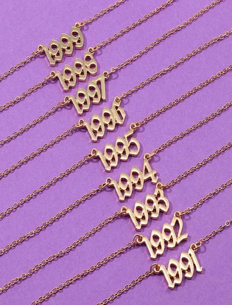 19912005 date necklace birth year pendant necklace chain jewelry men women choker birthday gifts bijoux8569621, Silver
19912005 date necklace birth year pendant necklace chain jewelry men women choker birthday gifts bijoux8569621, Silver
