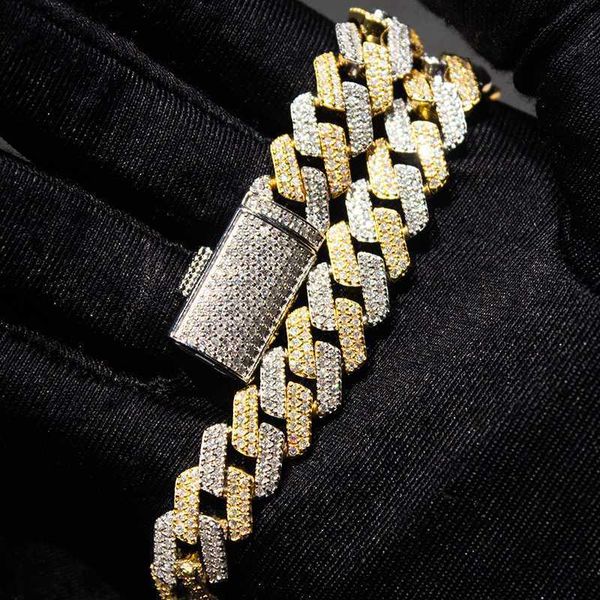 luxury custom hip hop cuban chain 12mm wide double row vvs moissanite men's hip hop cuban chain necklace, Silver
luxury custom hip hop cuban chain 12mm wide double row vvs moissanite men's hip hop cuban chain necklace, Silver