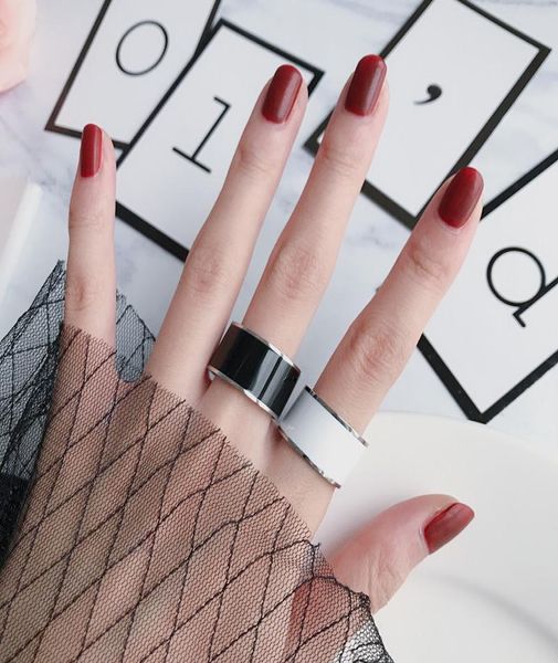 exaggerated black and white ceramic index finger ring female simple titanium steel wide trend fashion personality nonfading1225744, Silver
exaggerated black and white ceramic index finger ring female simple titanium steel wide trend fashion personality nonfading1225744, Silver