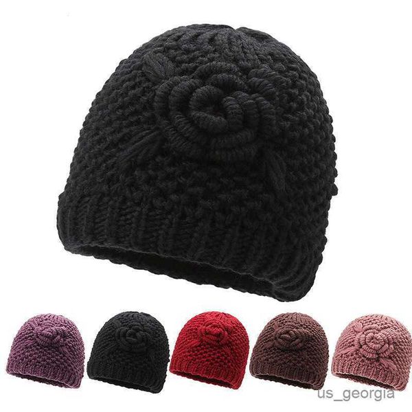 caps women warm flower beanie cap hat lady autumn winter thick knitted grandmother cap hat for women r230627, Blue;gray
caps women warm flower beanie cap hat lady autumn winter thick knitted grandmother cap hat for women r230627, Blue;gray