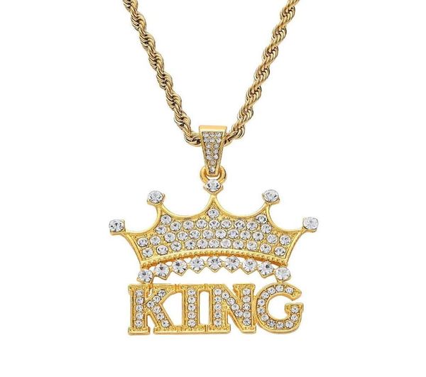fashioncrown king diamonds pendant necklaces for men women luxury letters pendants alloy rhinestone chain necklace gold silver je8150236
fashioncrown king diamonds pendant necklaces for men women luxury letters pendants alloy rhinestone chain necklace gold silver je8150236