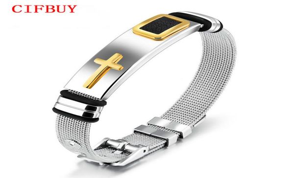 cifbuy punk cross bracelet for men length 16521 cm mesh strap band stainless steel black gold color male wrap bracelets gh8789583192, Golden;silver
cifbuy punk cross bracelet for men length 16521 cm mesh strap band stainless steel black gold color male wrap bracelets gh8789583192, Golden;silver