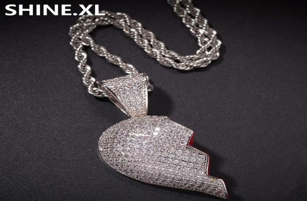 fashion broken heart iced out chain pendant necklace statement gold color cubic zircon necklace hip hop men039s jewelry gift5054516, Silver
fashion broken heart iced out chain pendant necklace statement gold color cubic zircon necklace hip hop men039s jewelry gift5054516, Silver