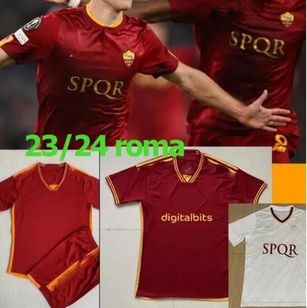 22 23 roma soccer jersey dybala home red away white tee 2022 2023 wijnaldum zaniolo mancini kumbulla men kids kit football shirts 1052056, Black;yellow
22 23 roma soccer jersey dybala home red away white tee 2022 2023 wijnaldum zaniolo mancini kumbulla men kids kit football shirts 1052056, Black;yellow