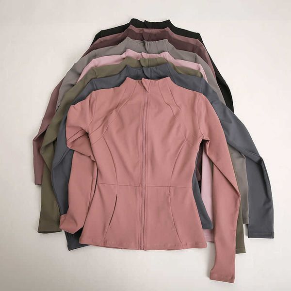 long sleeved plush thickened sports women's jacket fitness yoga suit running autumn and winter outerwear
long sleeved plush thickened sports women's jacket fitness yoga suit running autumn and winter outerwear