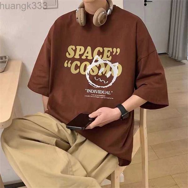 american alphabet printed short sleeve t-shirt for men 2022 loose large fashion hip hop academy style casual half sleeve, White;black
american alphabet printed short sleeve t-shirt for men 2022 loose large fashion hip hop academy style casual half sleeve, White;black